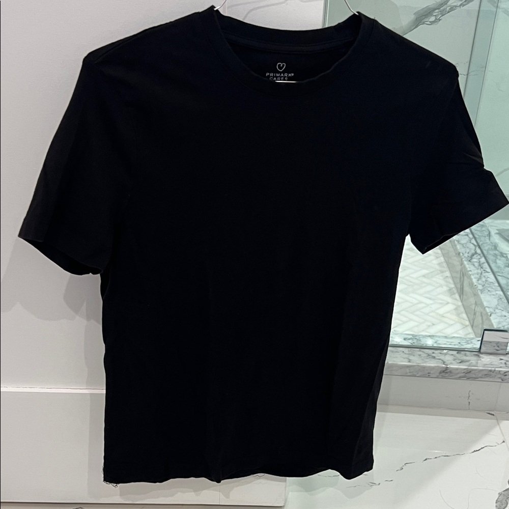 Primark Men's Black Short Sleeve Crew Neck Tee